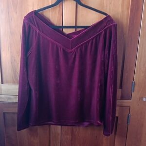 Elegant Velvet Off-Shoulder Top